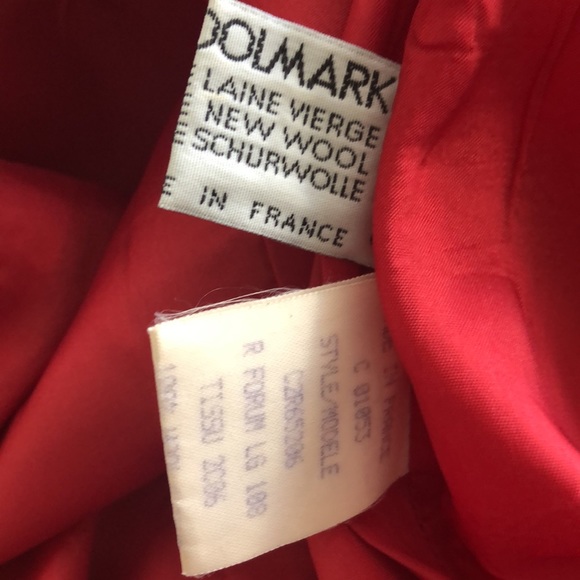 CELINE Pure Wool Red Dress Size 4 - Picture 11 of 14